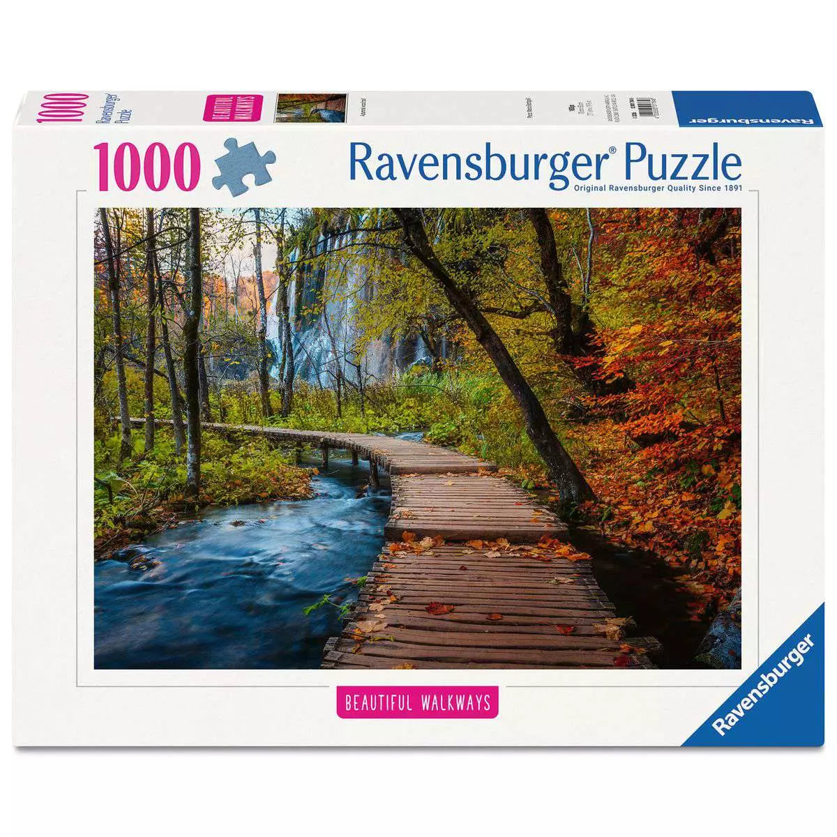 Beautiful Walkways: Autumnal Wooden Trail 1000 Piece Puzzle