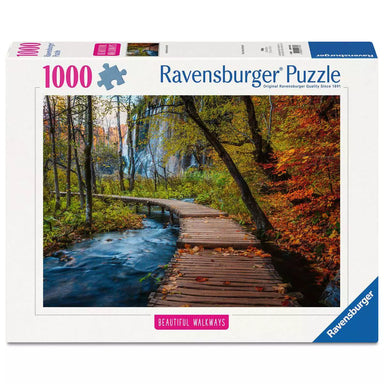 Beautiful Walkways: Autumnal Wooden Trail 1000 Piece Puzzle