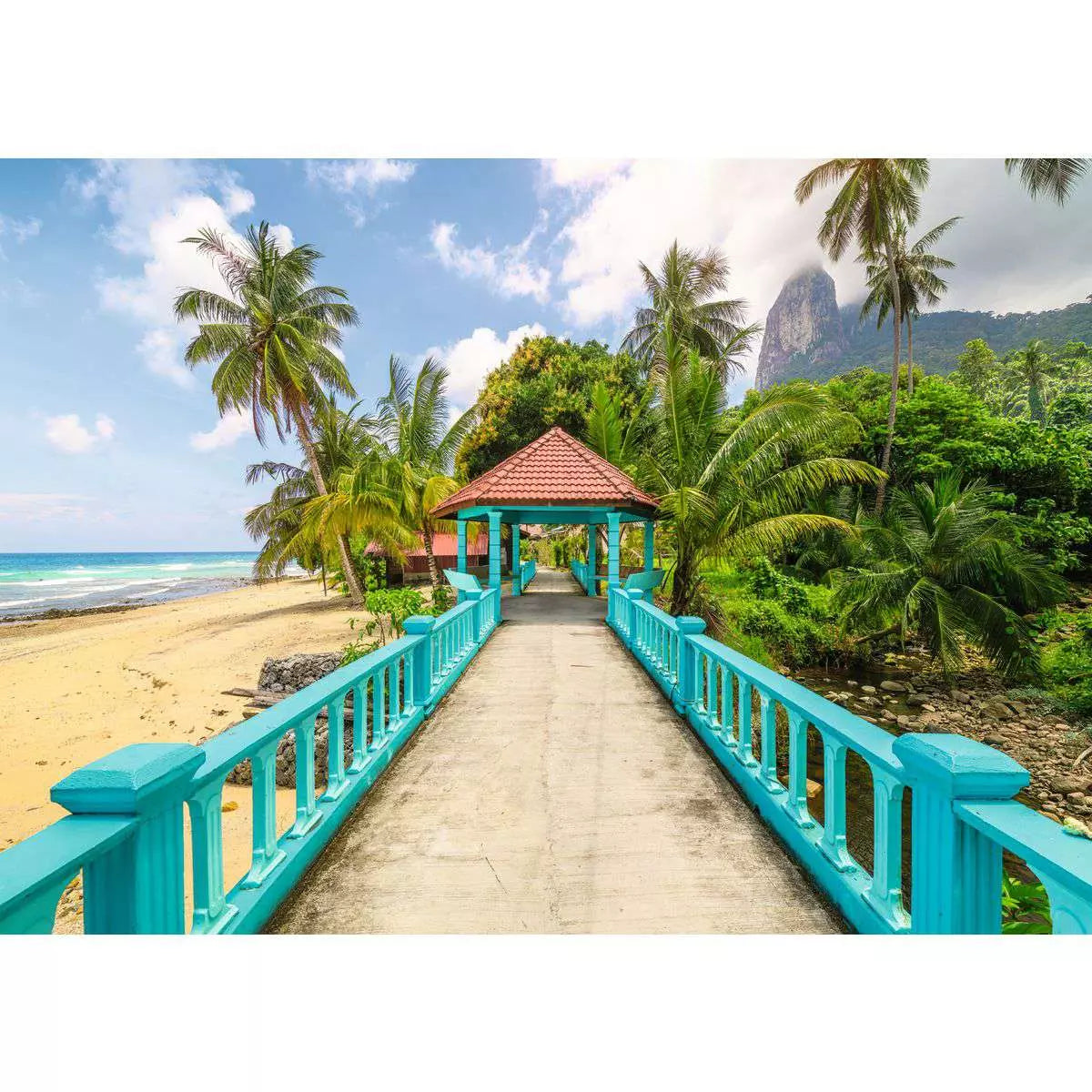Beautiful Walkways Colorful Bridge in Malaysia 1000 Piece Puzzle