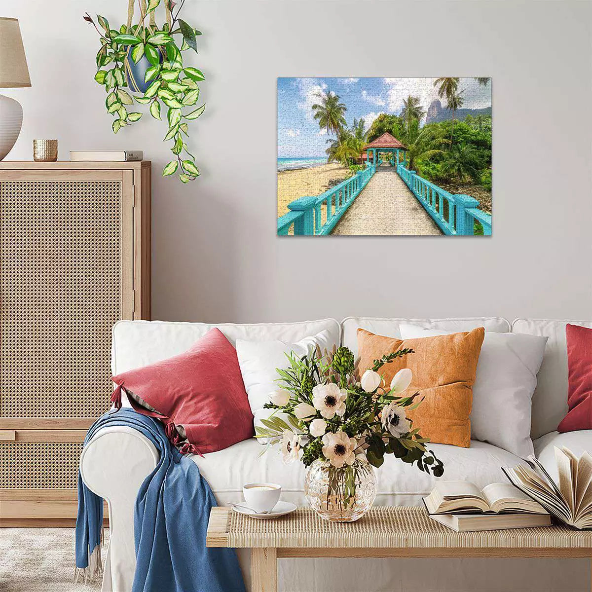 Beautiful Walkways Colorful Bridge in Malaysia 1000 Piece Puzzle