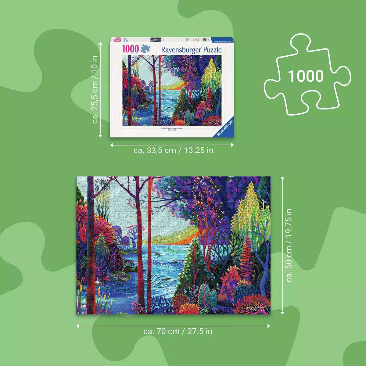 Indigo Forest 1000 Piece Puzzle