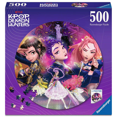 K-Pop Demon Hunters For the Fans! 500 Piece Round Puzzle
