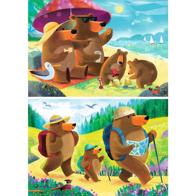 Bear Family Vacations 2x24 Piece Puzzles