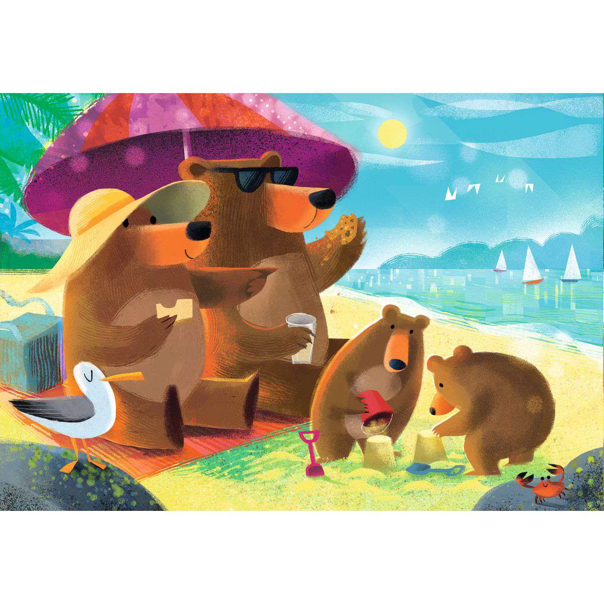 Bear Family Vacations 2x24 Piece Puzzles