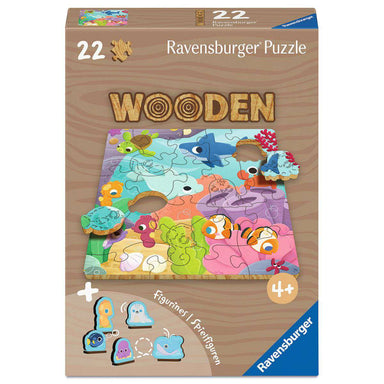 Sea Animals 22 Piece Wooden Puzzle