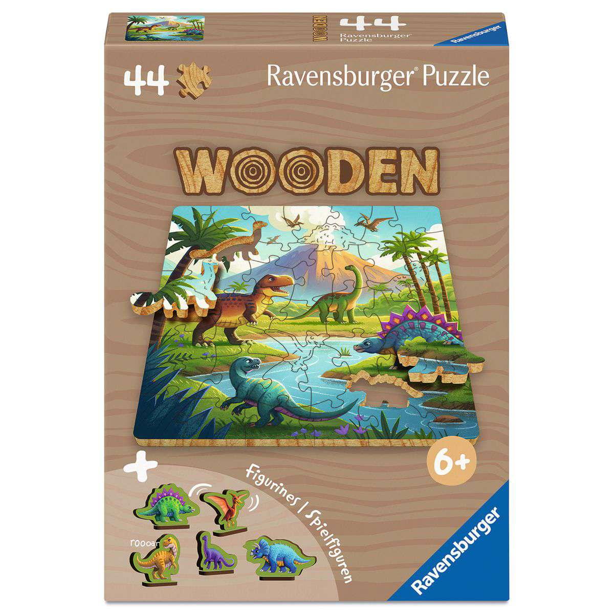 Dinosaurs 44 Piece Wooden Puzzle