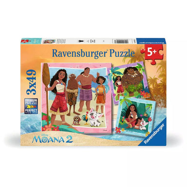 RAV Moana 2 Off to New Adventures 3x49 Piece Puzzles