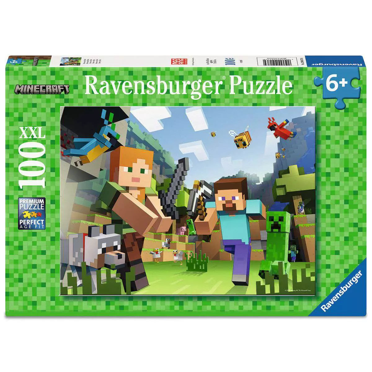 Minecraft: Steve and Alex 100 Piece Puzzle