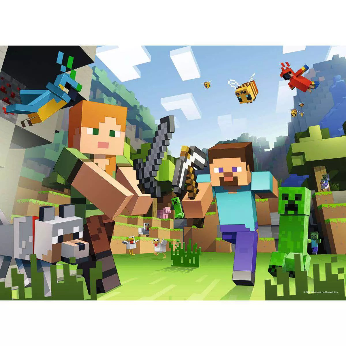 Minecraft: Steve and Alex 100 Piece Puzzle