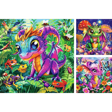 Baby Garden Dragons 3x49 Piece Puzzles