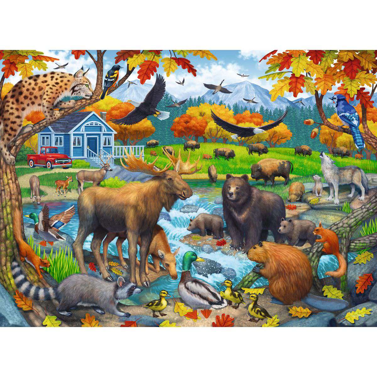 Wildlife Gathering 150 Piece Puzzle