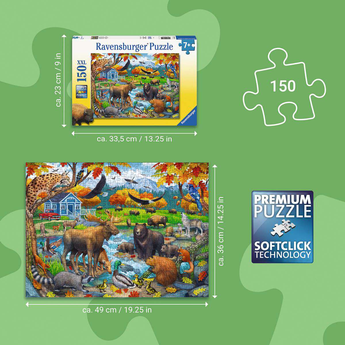 Wildlife Gathering 150 Piece Puzzle