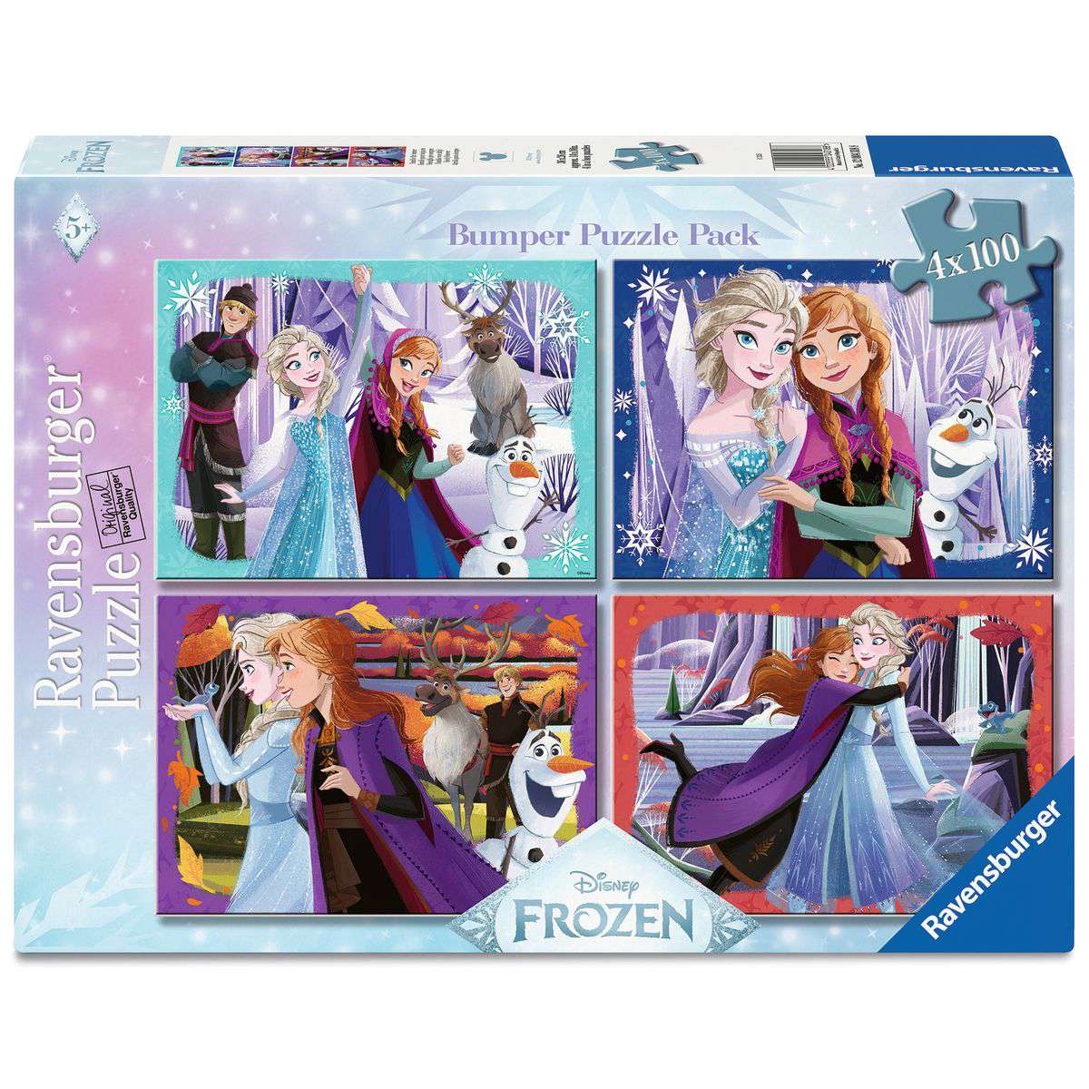 Disney Frozen Bumper Puzzle Pack 4x100 Piece Puzzles
