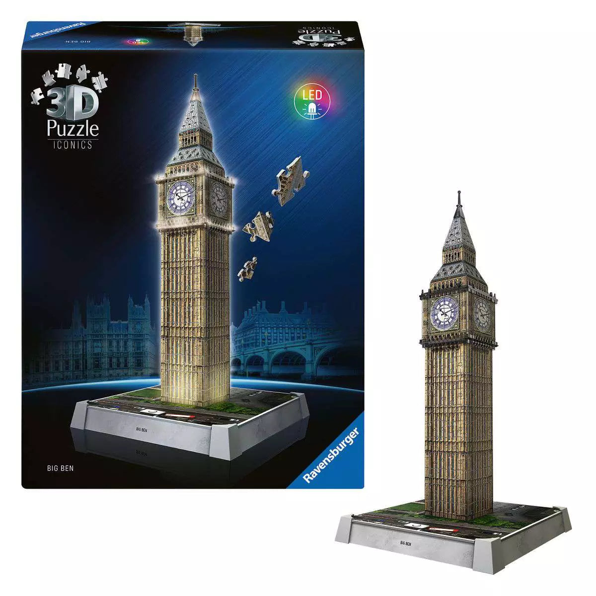 3D Puzzle Iconics: LED Big Ben 235 Piece Puzzle