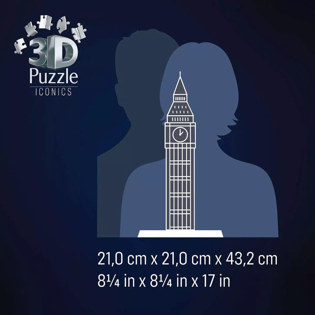 3D Puzzle Iconics: LED Big Ben 235 Piece Puzzle