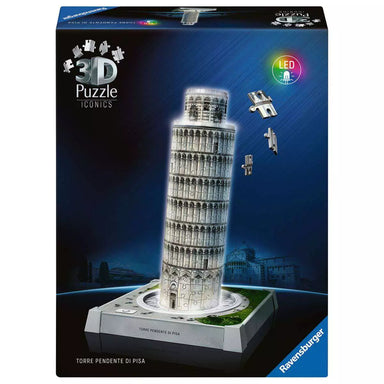 3D Puzzle Iconics: LED Leaning Tower of Pisa 231 Piece Puzzle