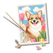 CreArt Floral Corgi Paint-by-Number