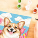 CreArt Floral Corgi Paint-by-Number