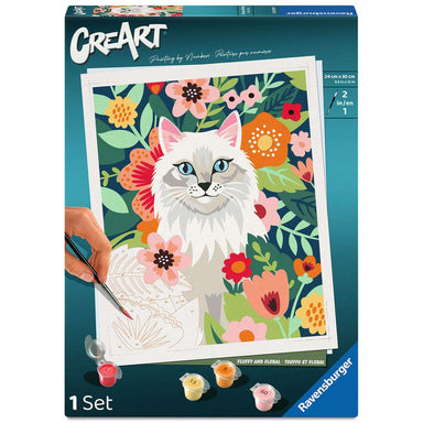 CreArt Fluffy and Floral Paint-by-Number