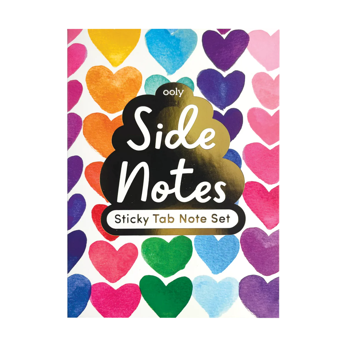 ooly Side Notes Rainbow Hearts Sticky Tab Note Pad