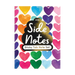 ooly Side Notes Rainbow Hearts Sticky Tab Note Pad
