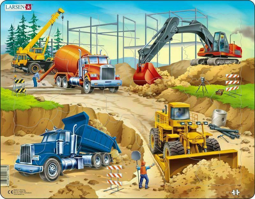 Construction 30 Piece Larsen Frame Puzzle