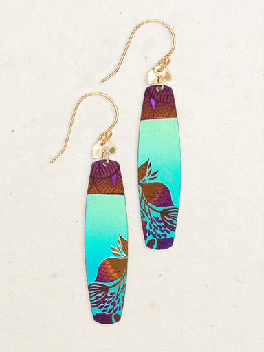 Holly Yashi Koa Earrings - Teal Skies    