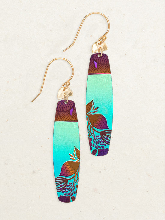 Holly Yashi Koa Earrings - Teal Skies    
