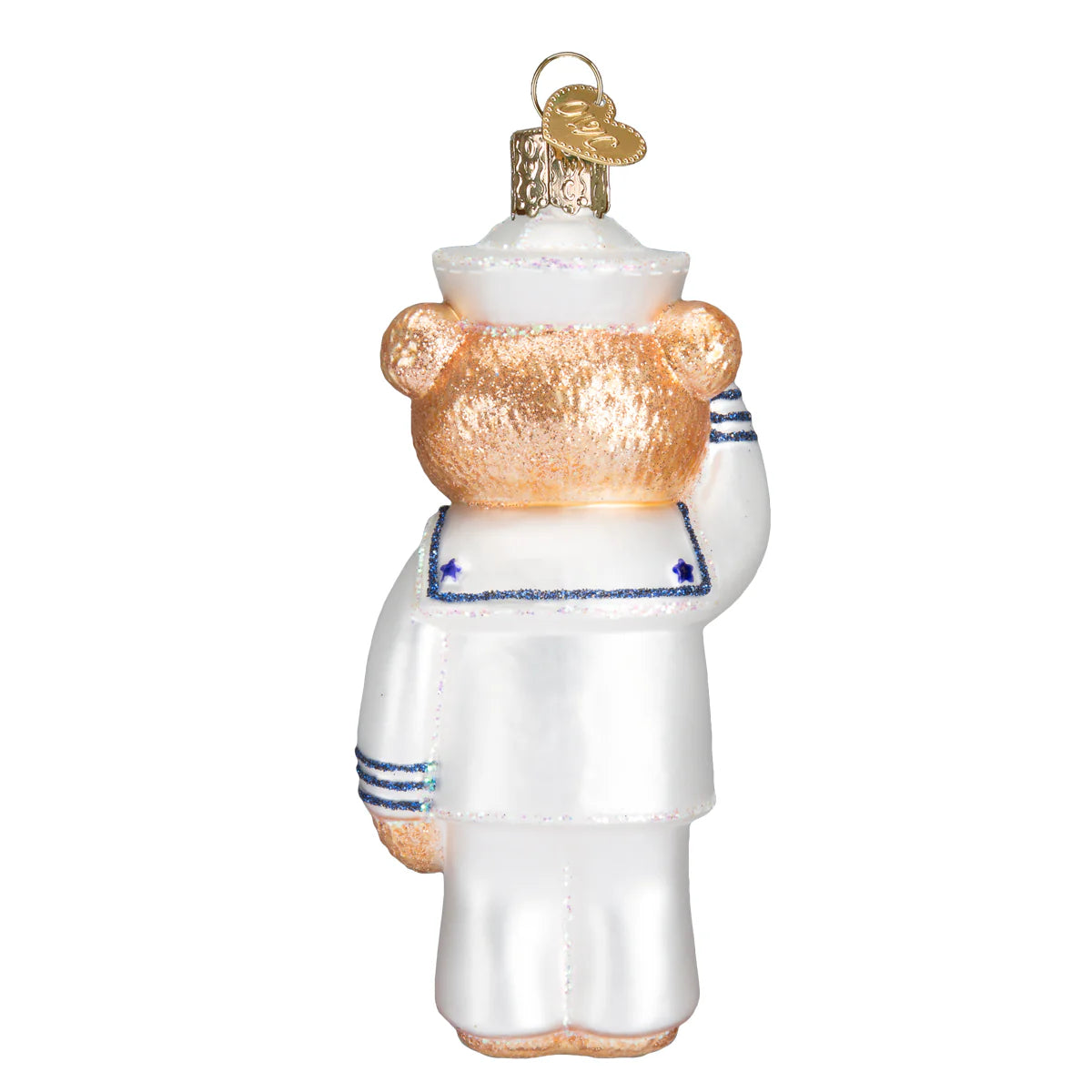 Old World Christmas Navy Bear Ornament