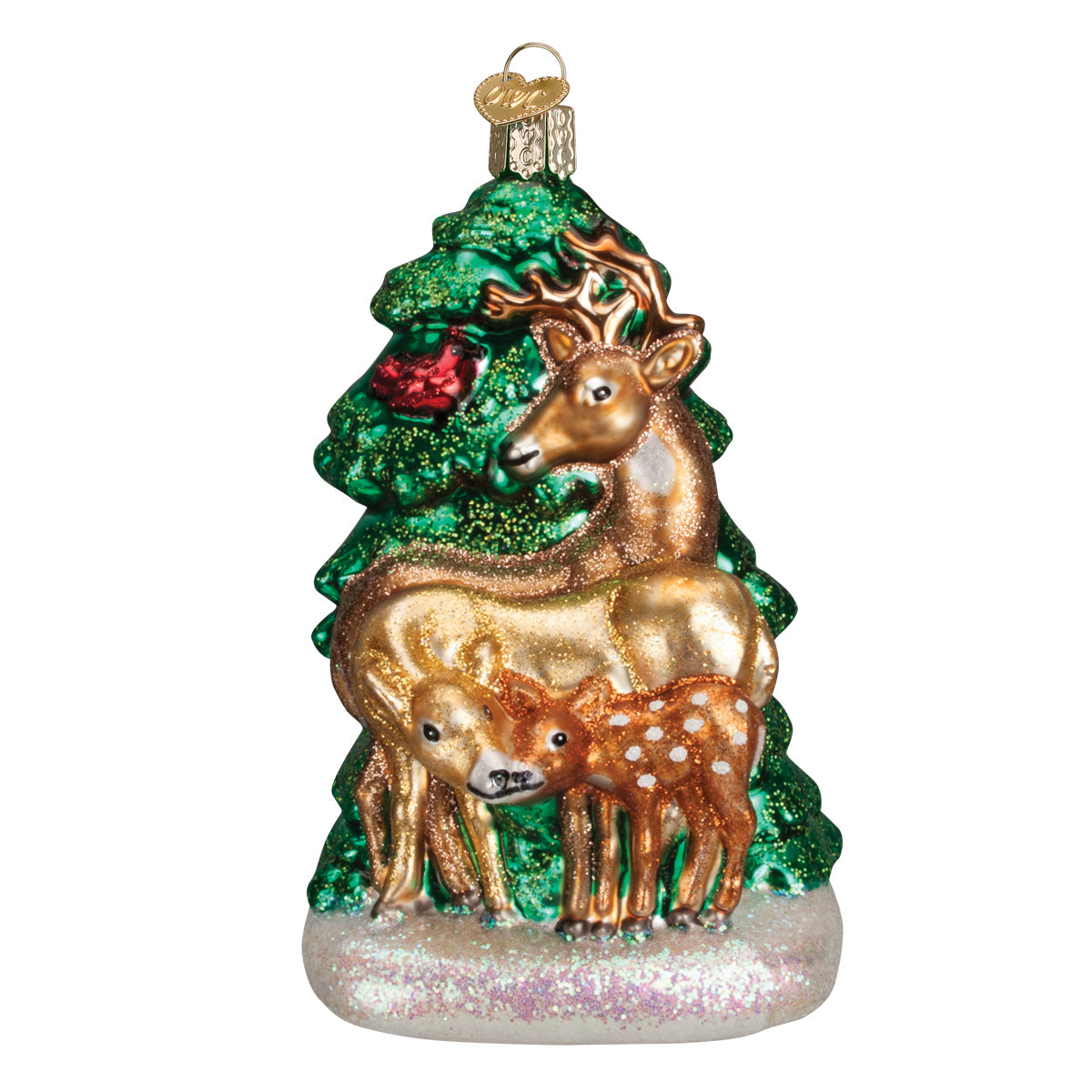 Old World Christmas Deer Family Ornament    