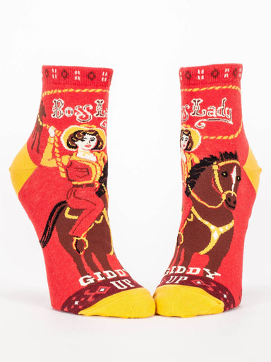 Blue Q Women's Ankle Socks Boss Lady