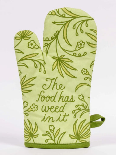 BLUQ The Food Has Weed In It Oven Mitt