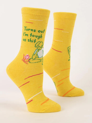 BLUQ Turns Out I'm Tough As Shit Women's Crew Socks