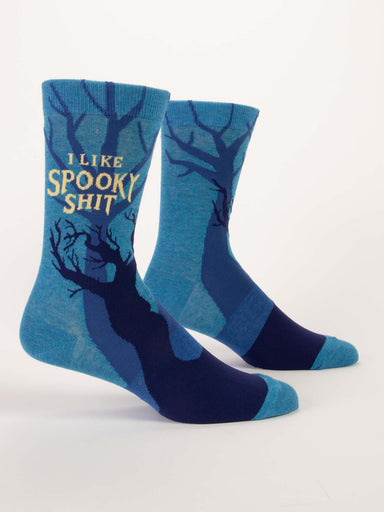 BLUQ I Like Spooky Shit Men's Crew Socks