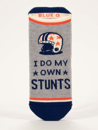 BLUQ I Do My Own Stunts Sneaker Socks (L/XL)