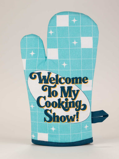 BLUQ Welcome To My Cooking Show! Oven Mitt