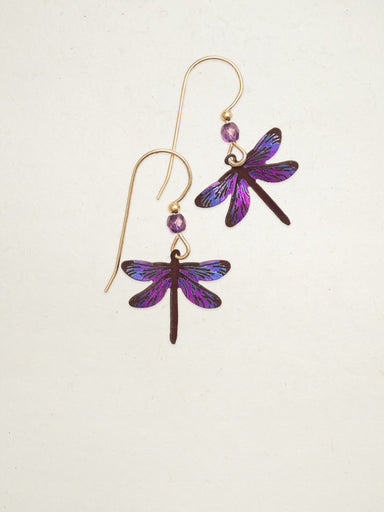 Holly Yashi Dragonfly Dreams Earrings - Violet Skies    