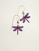 Holly Yashi Dragonfly Dreams Earrings - Violet Skies    