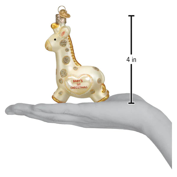 Old World Christmas Baby's First Christmas Giraffe Ornament