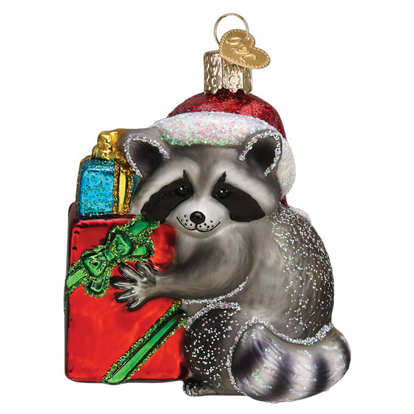 Old World Christmas - Christmas Bandit Raccoon Ornament    