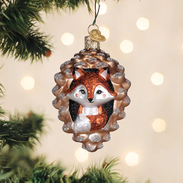 Old World Christmas Piney Fox Ornament