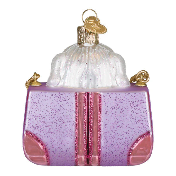 Old World Christmas Posh Pup In Purse Ornament