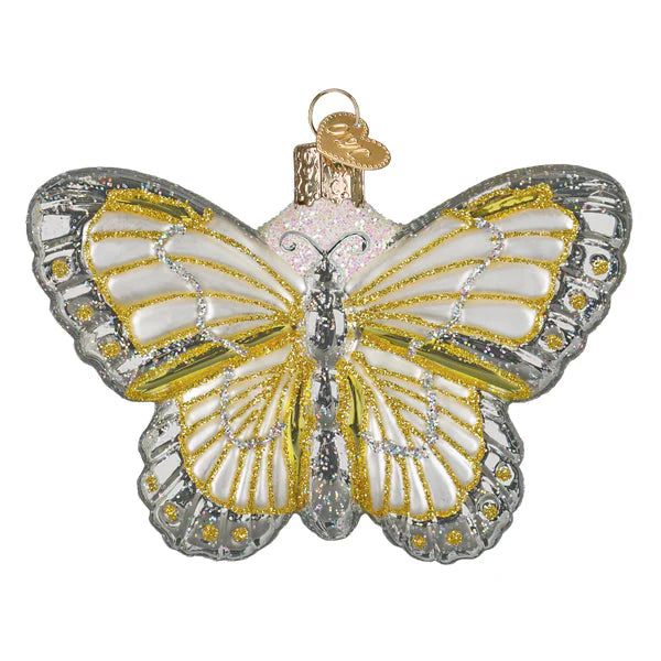 Old World Christmas Sterling Butterfly Ornament