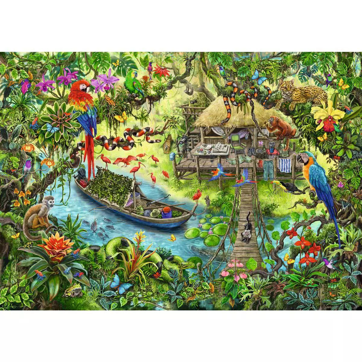 Kid's Escape Puzzle: Jungle Journey 368 Piece Puzzle