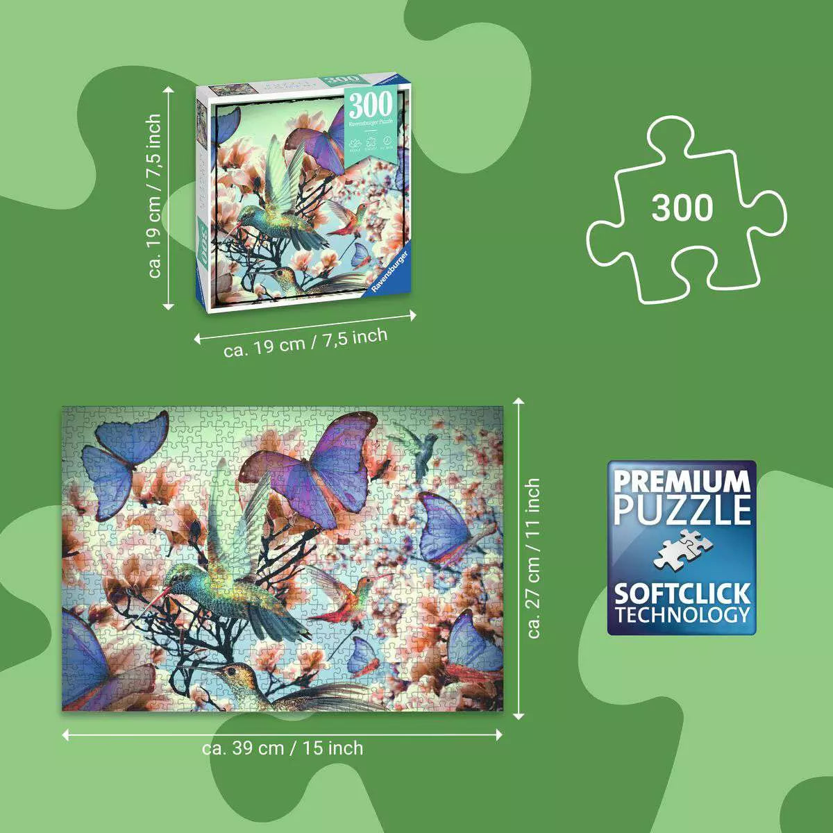 Puzzle Moments: Hummingbird 300 Piece Puzzle