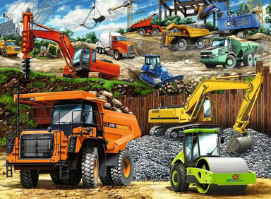Construction Vehicles 100 Piece Puzzle