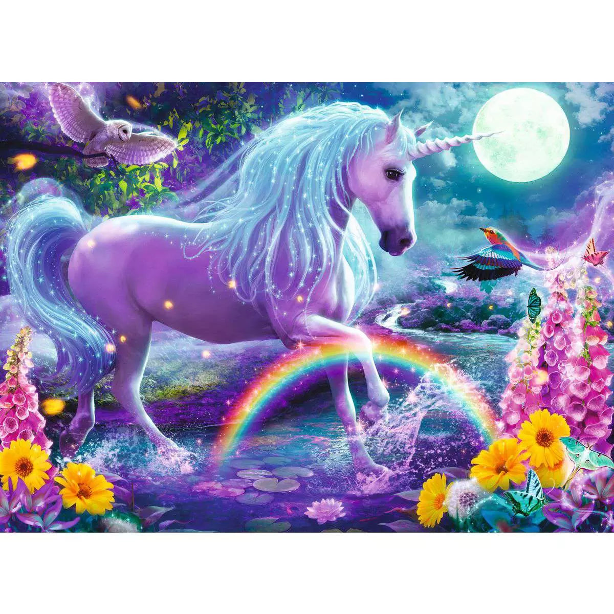 Glitter Unicorn 100 Piece Glitter Puzzle