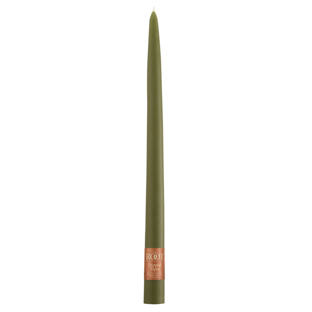 Root Dipped Taper - 12" Dark Olive    