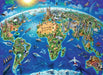 World Landmarks Map 300 Piece Puzzle