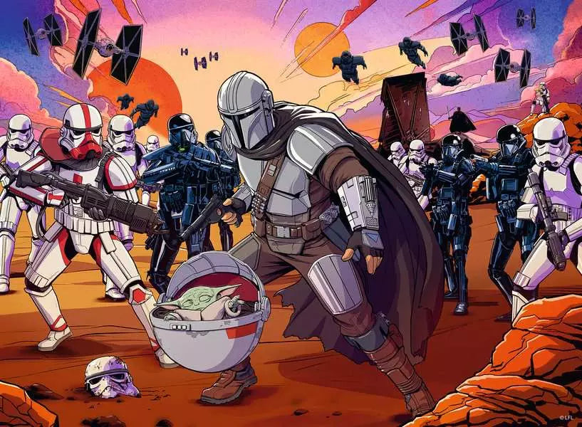 RAV Star Wars The Mandalorian: Face Off 200 Piece Puzzle